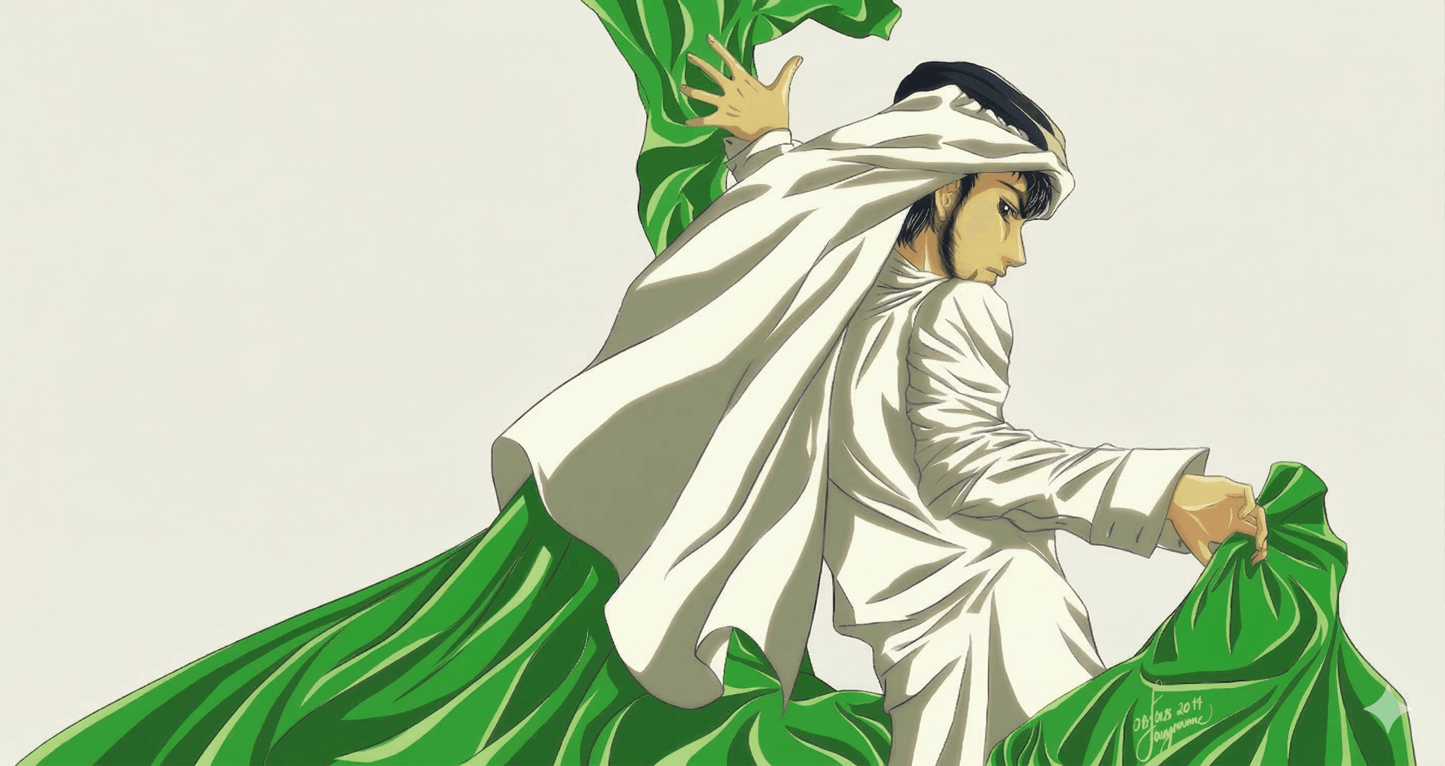 منظر صحراوي مع أفق مدينة مستقبلية